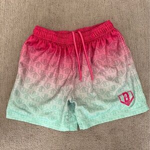 Boys Baseball Lifestyle 101 Pink and Green Watermelon Shorts